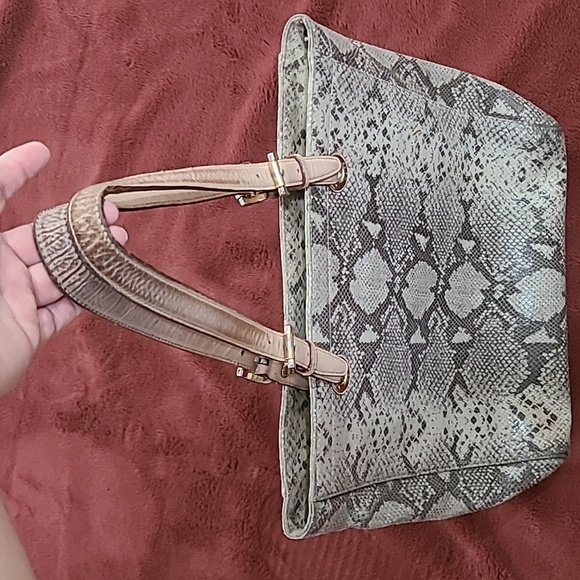 Michael Kors Python Snake Leather Hobo Tote Handbag. - Picture 5 of 10